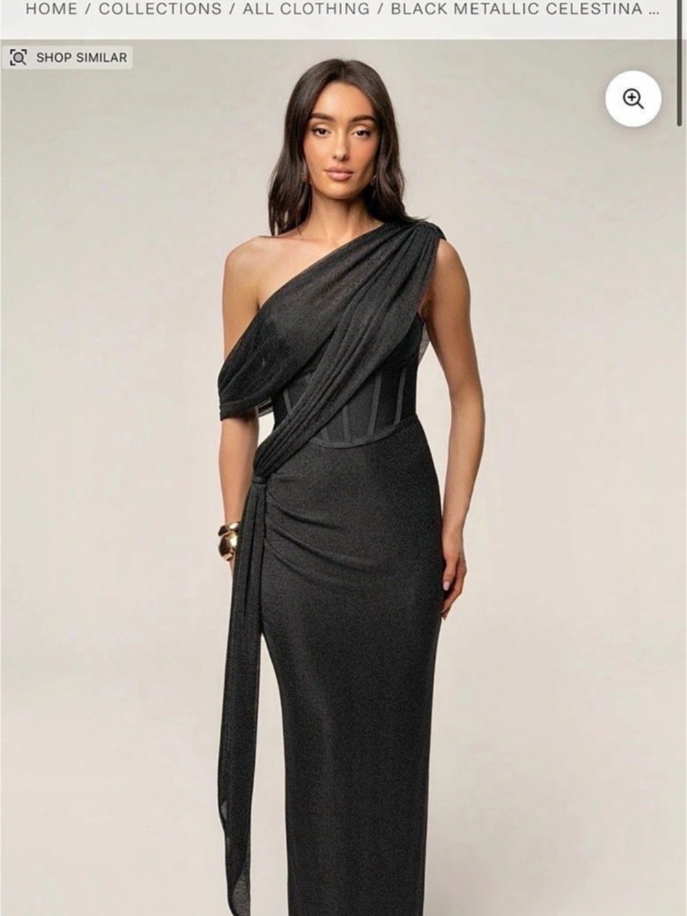 One-Shoulder Maxi Dress